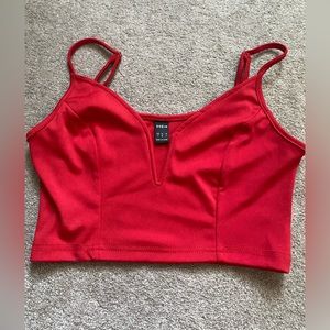Shein Red Crop Top